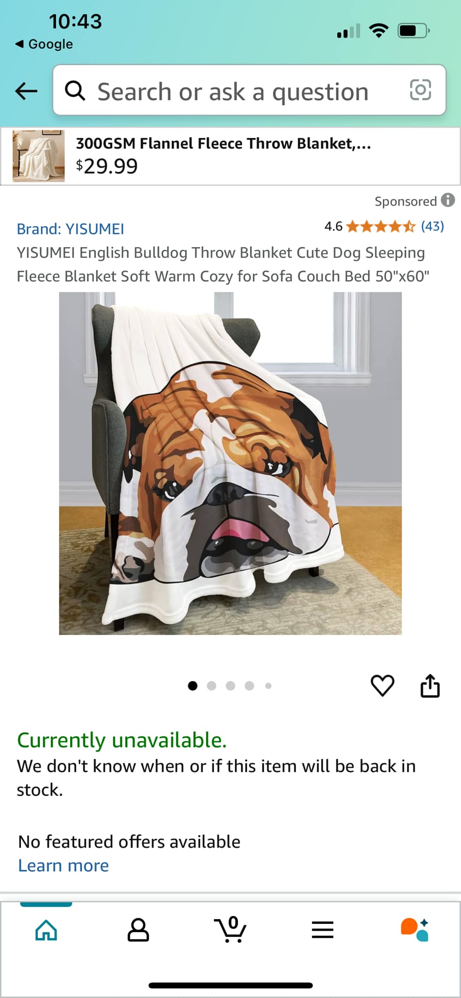 English Bulldog Blanket