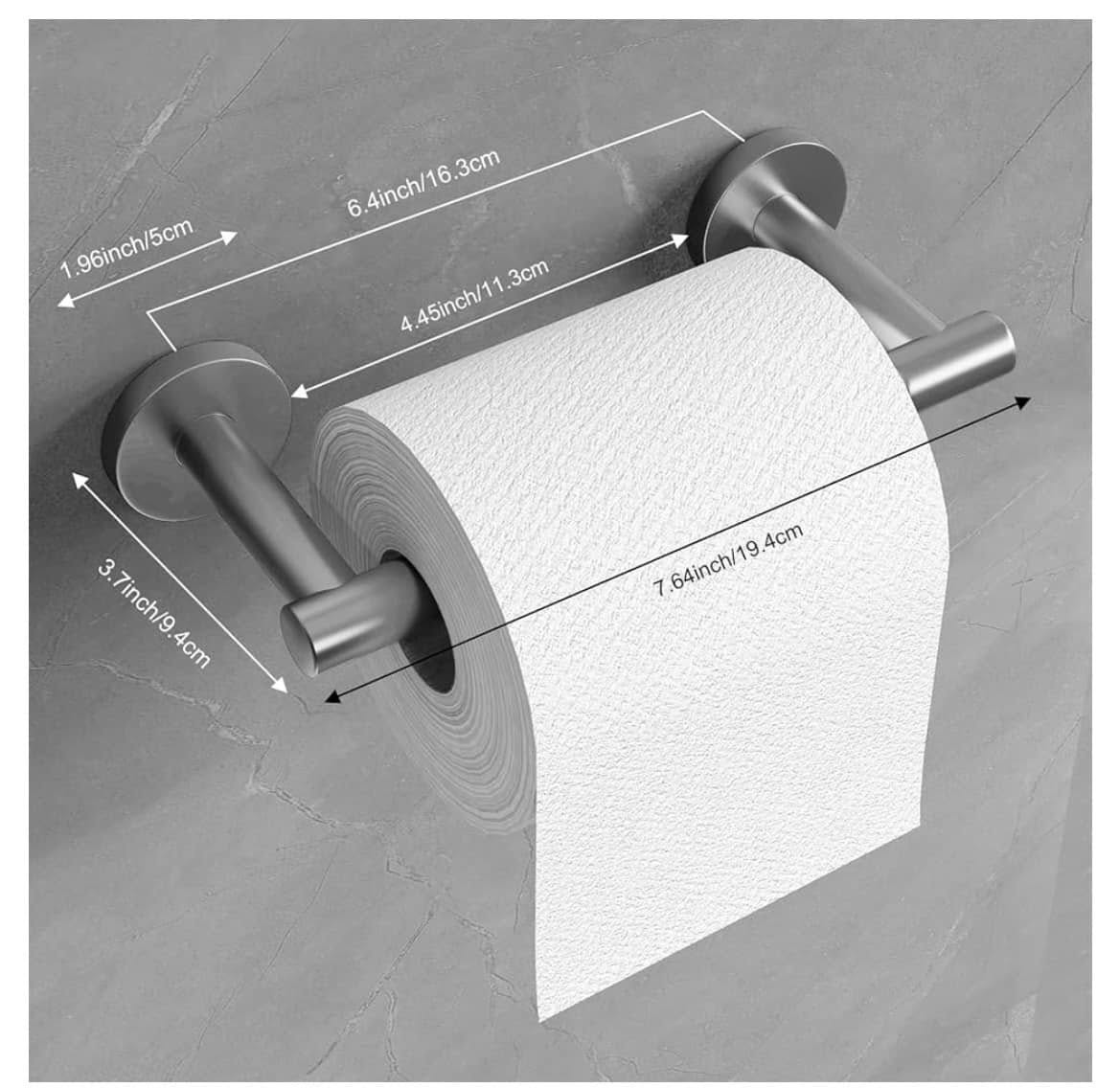 Fixwal Black Toilet Paper Holder Wall Mount,