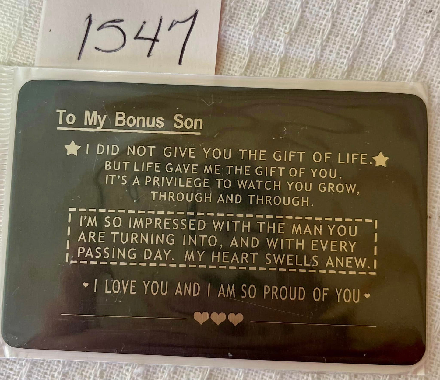 Metal Wallet Card Stepson