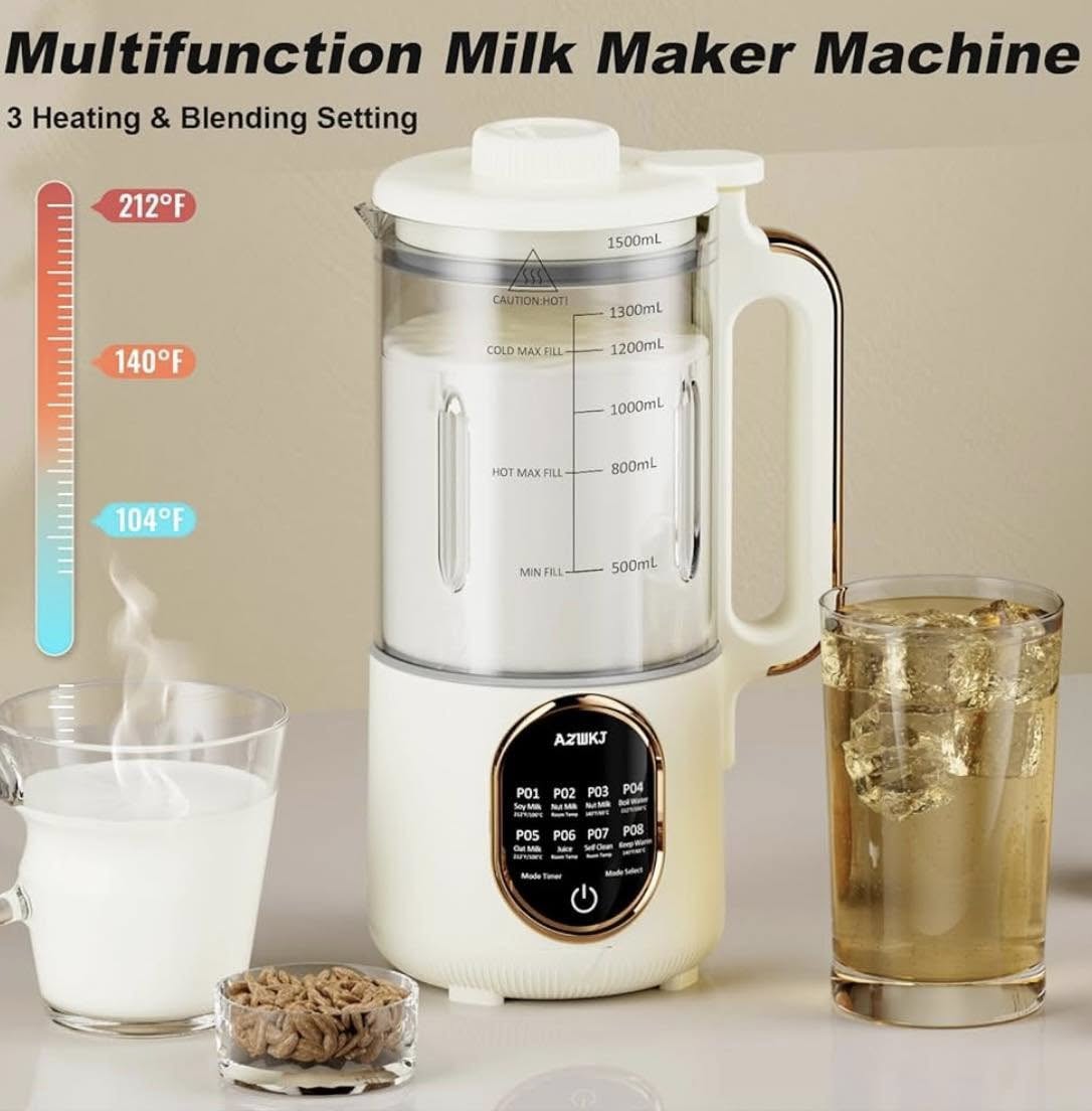 AZWK 44 OZ AUTOMATIC NUT MILK MAKER