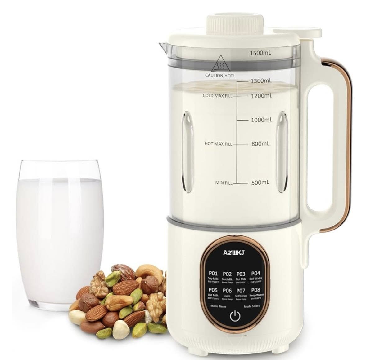AZWK 44 OZ AUTOMATIC NUT MILK MAKER