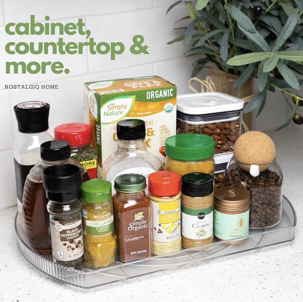 large PULL OUT and THEN ROTATE LAZY SUSAN