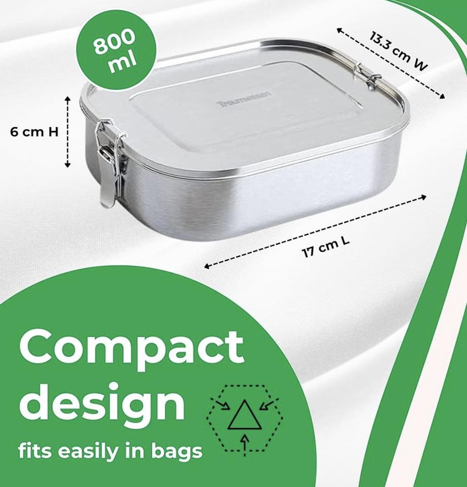 BENTGO STAINLESS STEEL LUNCH BOX 27OZ