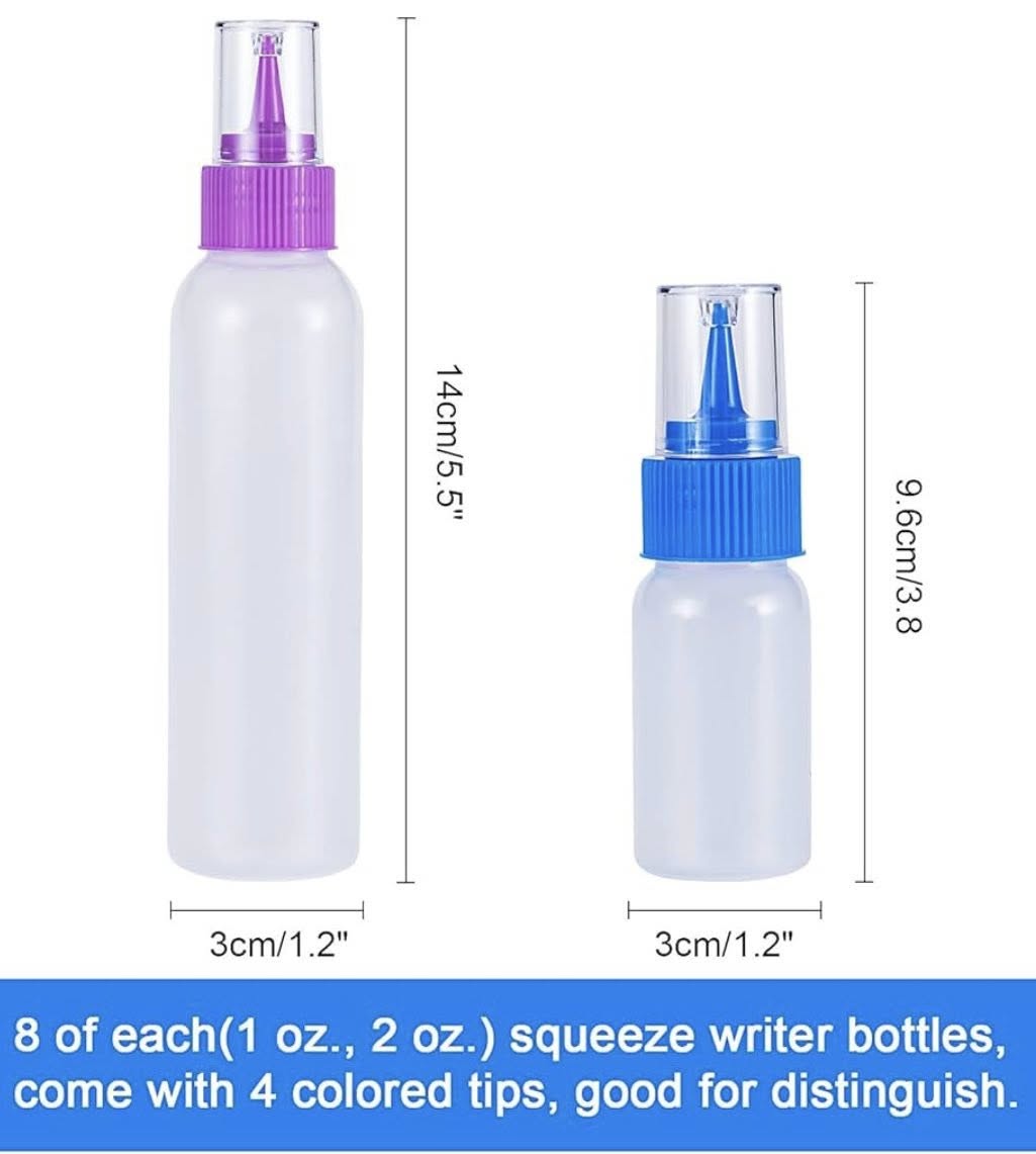 CHMACHI 16 SQUEEZE COOKIE ICING BOTTLES SET