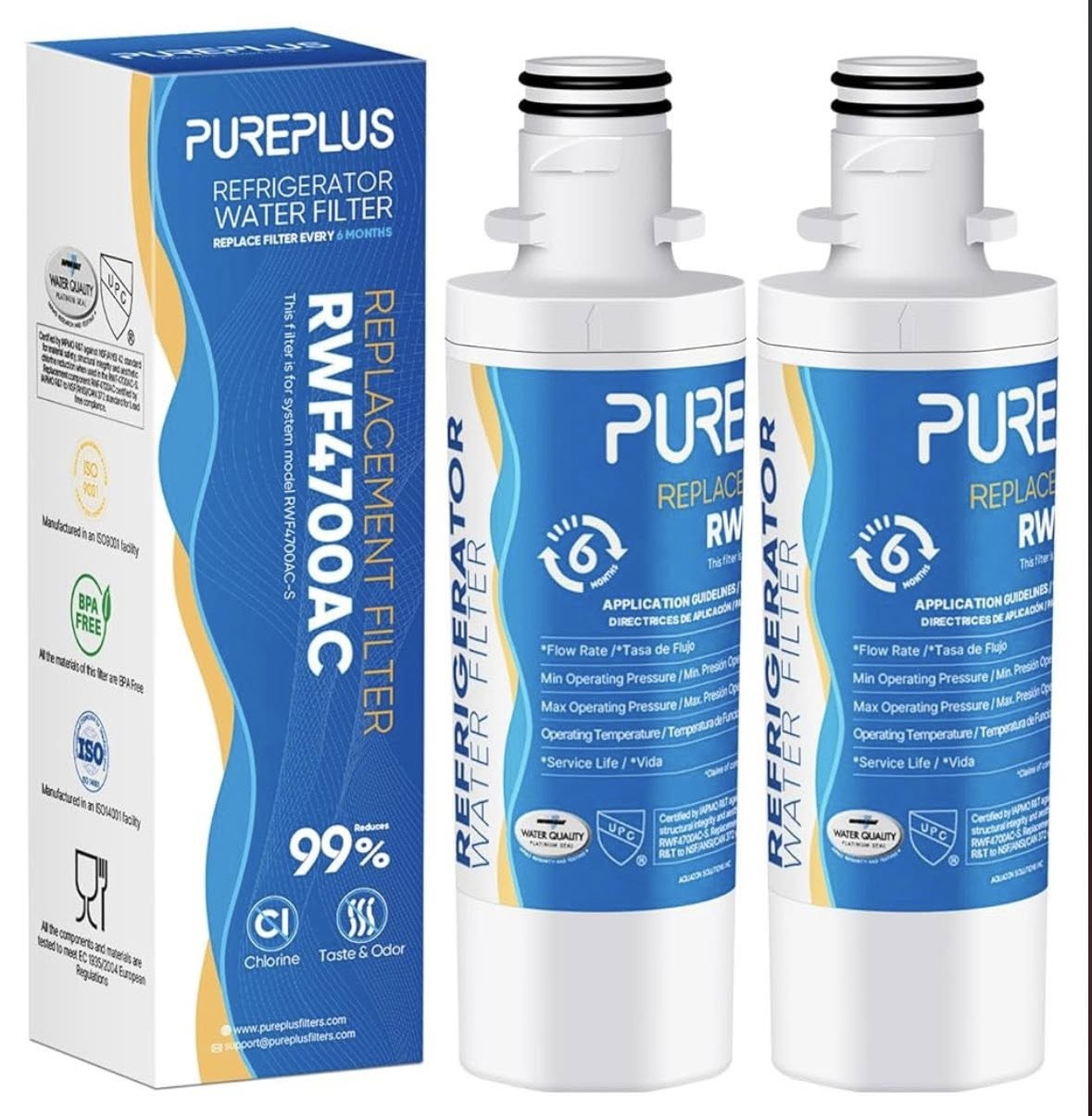 PUREPLUS 9980 REPLACEMENT FRIDGE FILTER SET