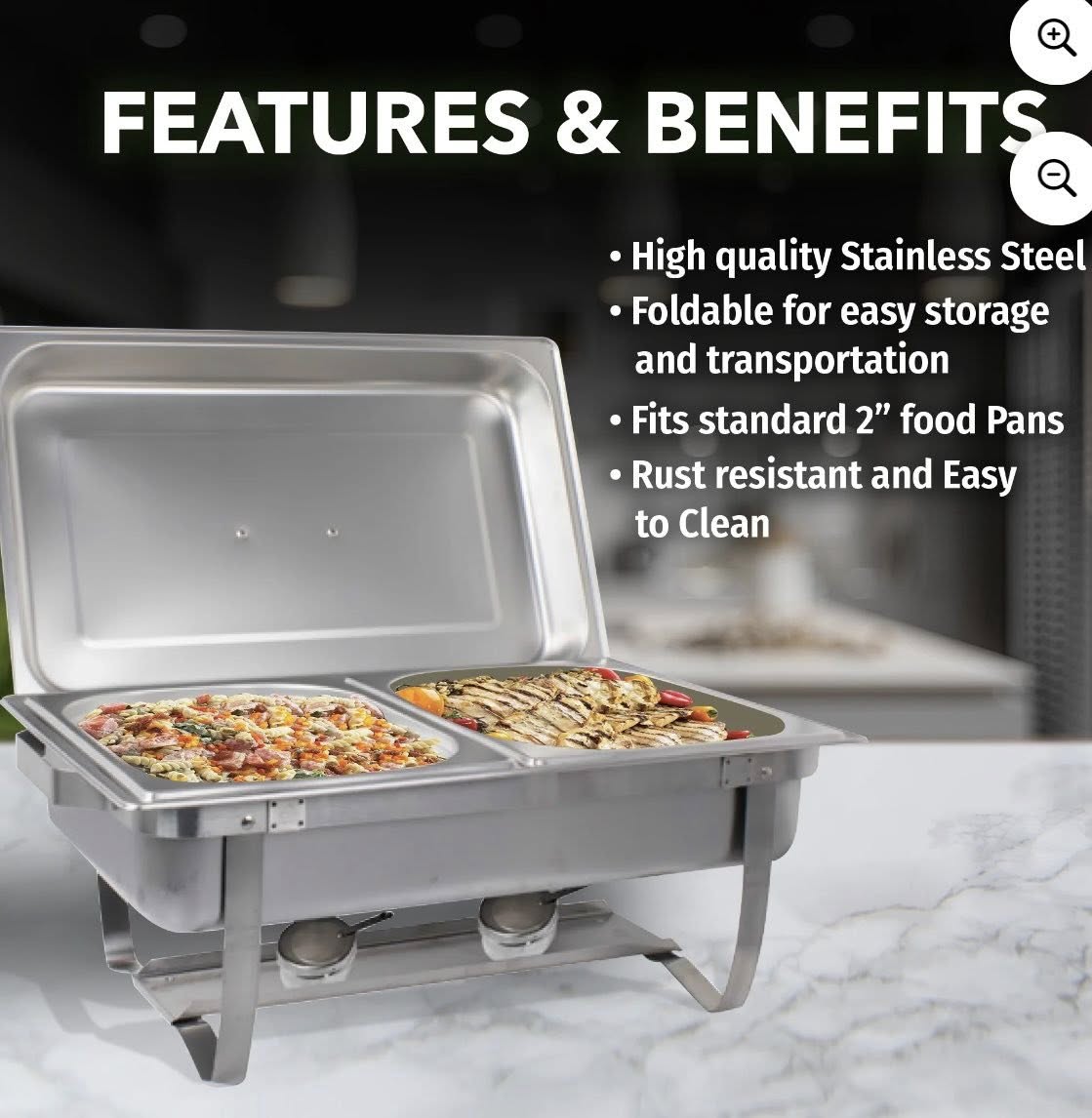 STERNO BUFFET CHAFER 8 QUART