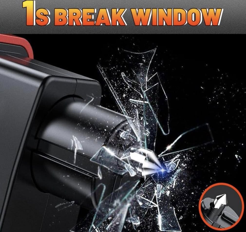 SAFE HAMMER GLASS BREAKER ESCAPE TOOL