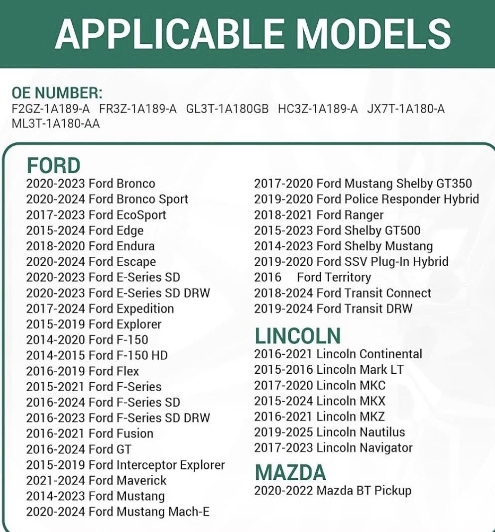FORD TIRE PRESSURE MONITORING SYSTEM