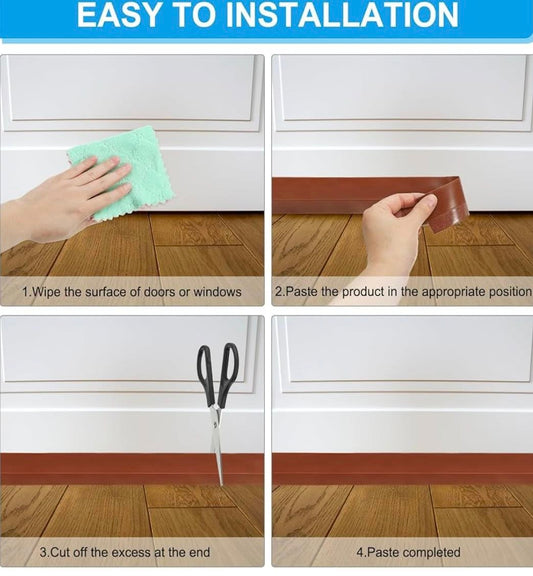 PATIKIL DOOR DRAFT STOPPER 3.3 FT SILICONE 2''WIDE