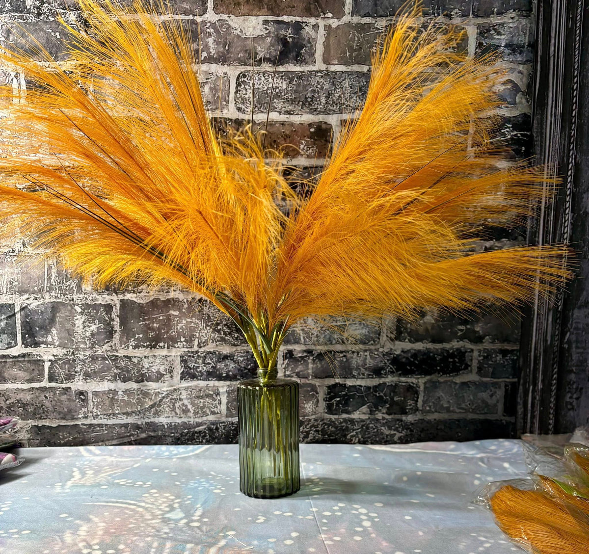 WESAIL PAMPAS FAUX FALL GRASS DECOR 4 PC