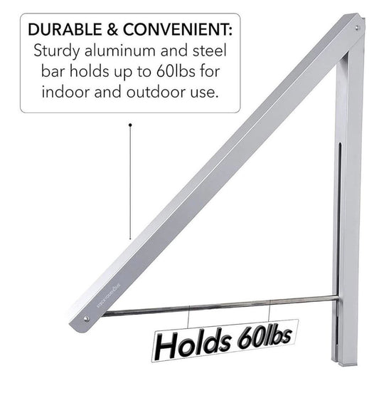 SINGLE FOLDABLE CLOTHING RACK WALL MOUNTED