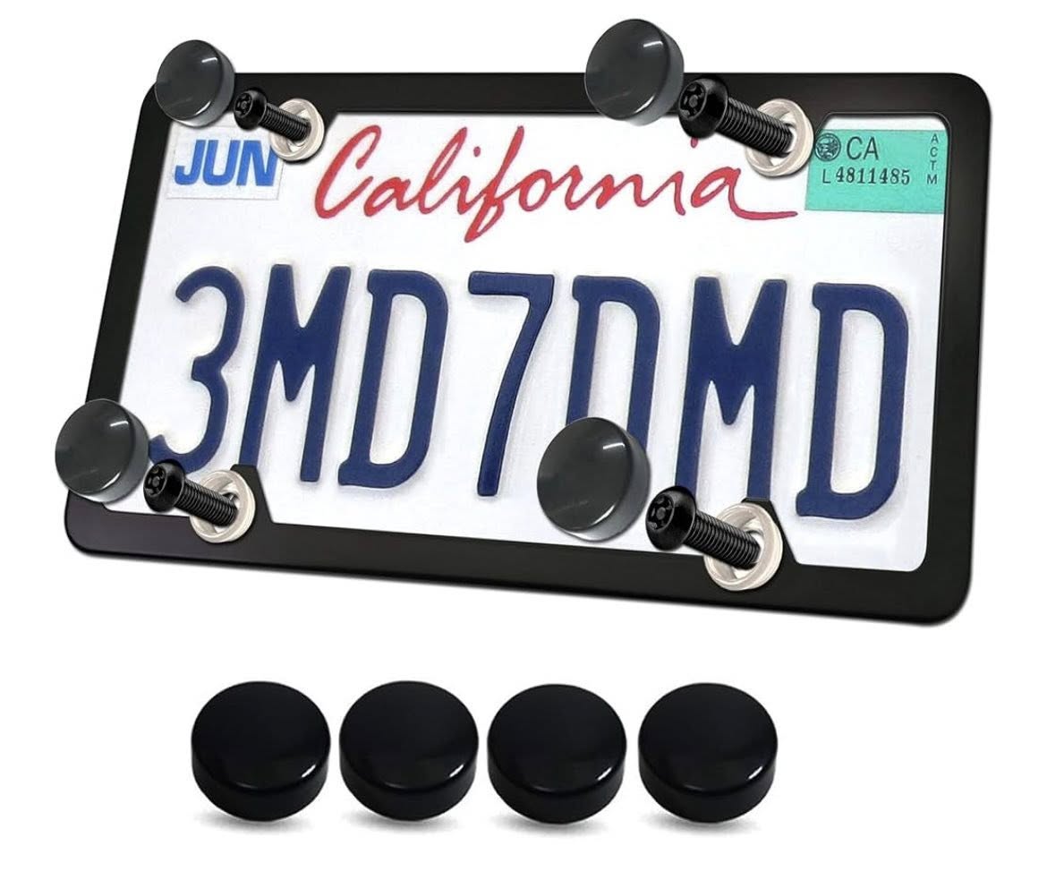 BLACK LICENSE PLATE SCREW SET
