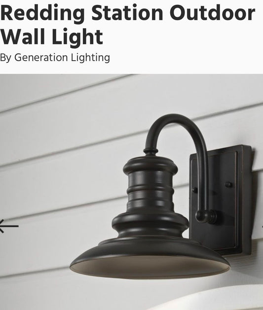 RESTORATIVE BRONZE REDDING STATION OUTDOOR WALL LIGHT