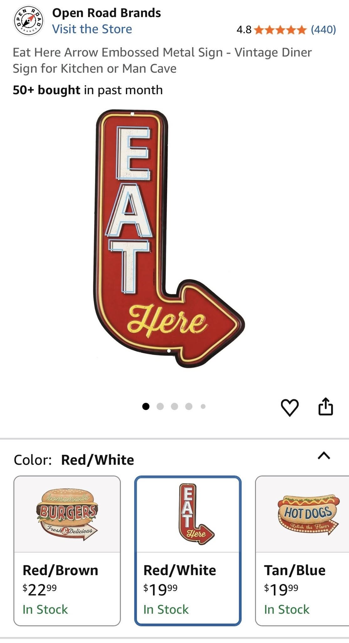 OPEN ROAD BRANDS METAL SIGN SET
