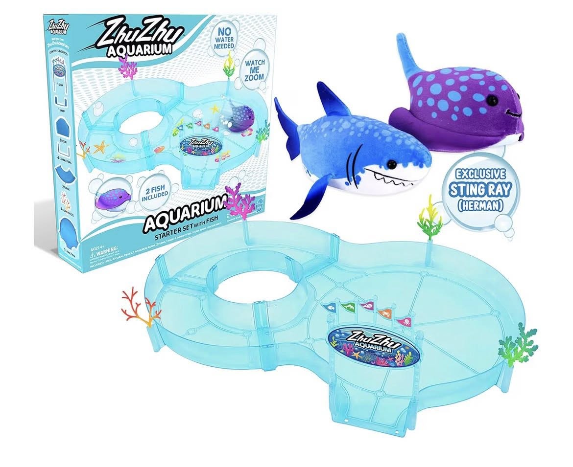 ZHU ZHU AQUARIUM STARTER W/2 FISH