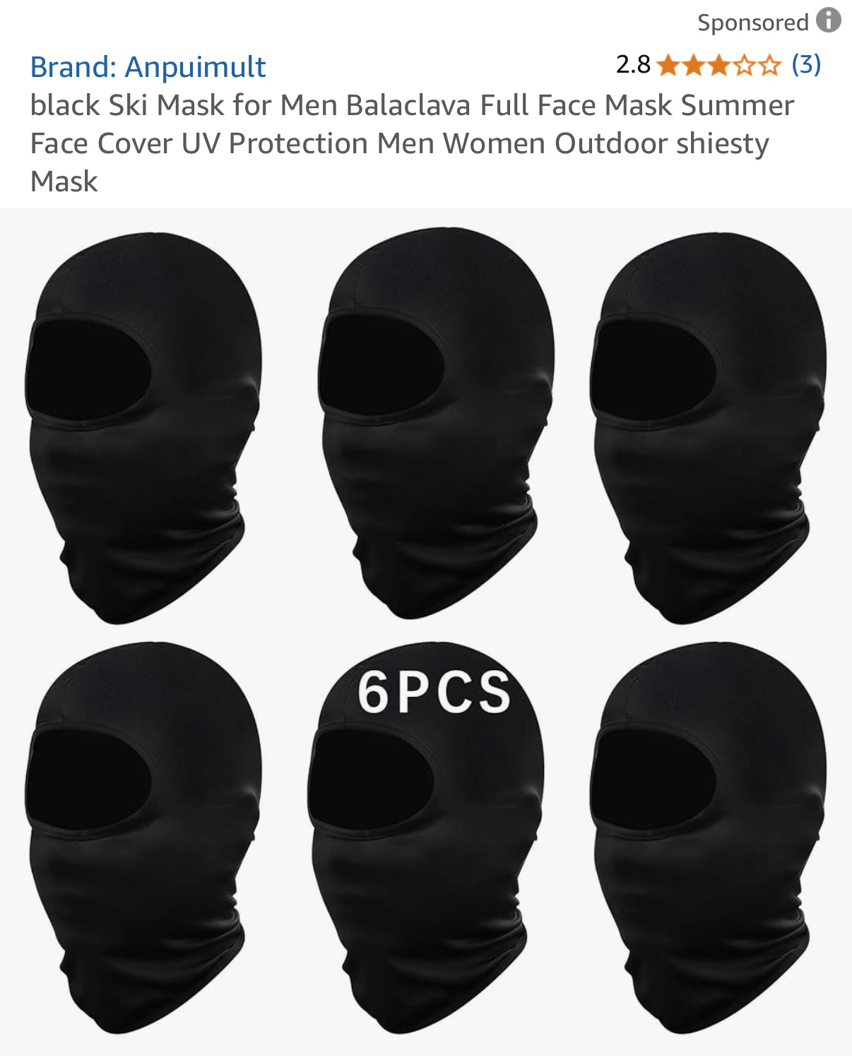 Black Ski Mask