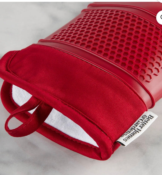 Better Homes & Garden Oven Mitt, Pot Holder, Red,