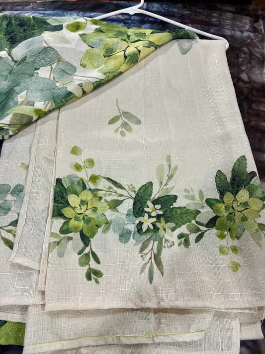 Light linen-look synthetic blend light Filtering Curtains