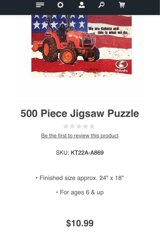 Kubota Jigsaw Puzzle 500 pc
