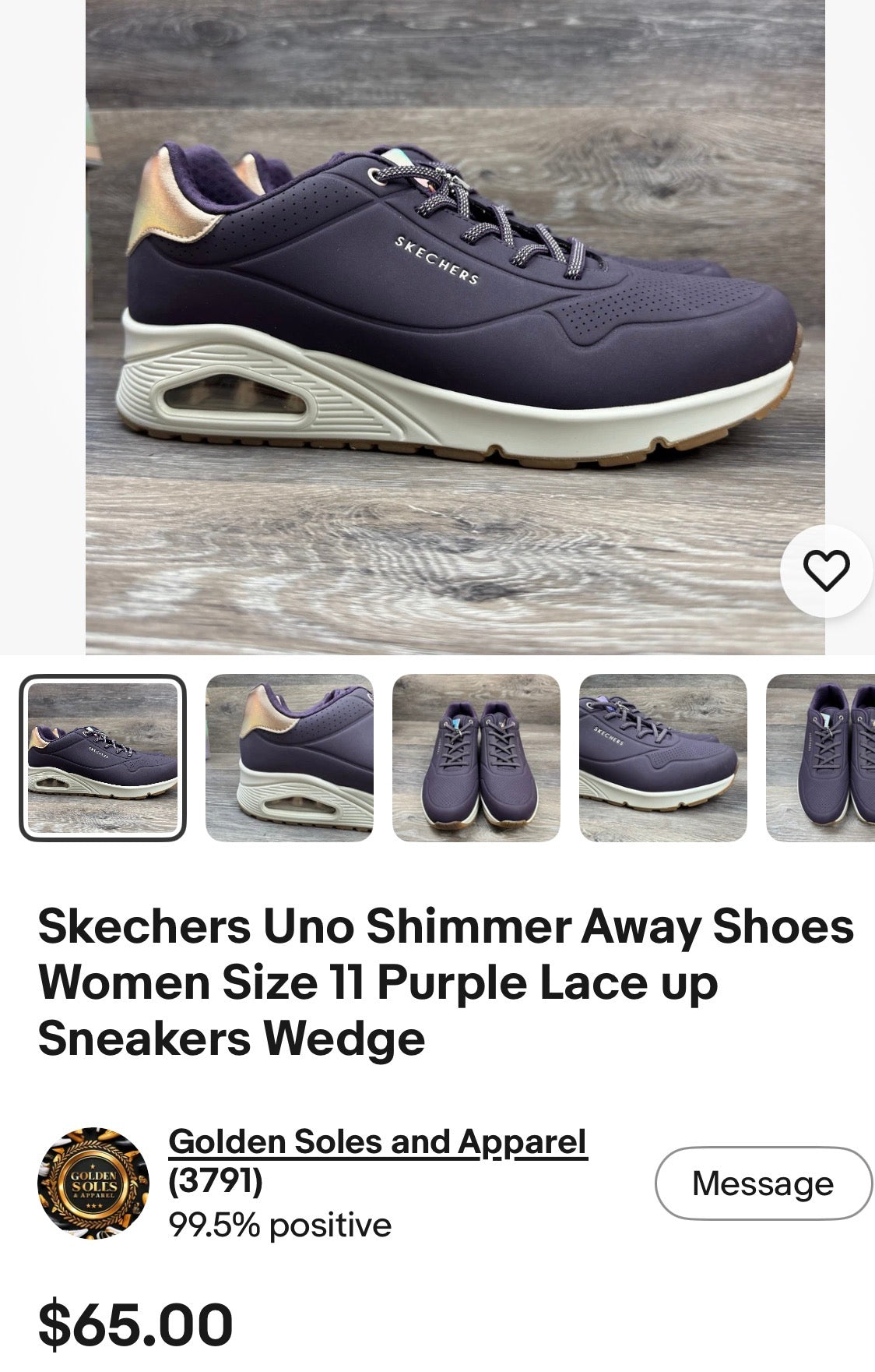 Skechers Uno - Shimmer Away