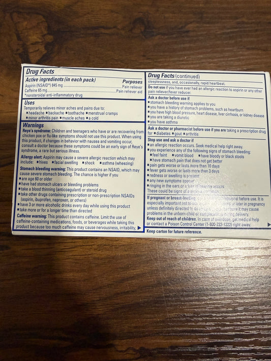 BC FAST PAIN RELIEF POWDER