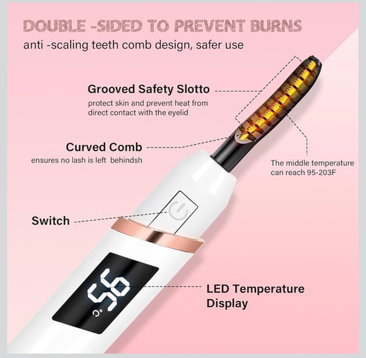 Heated Eyelash Curler Electric Lash Curler