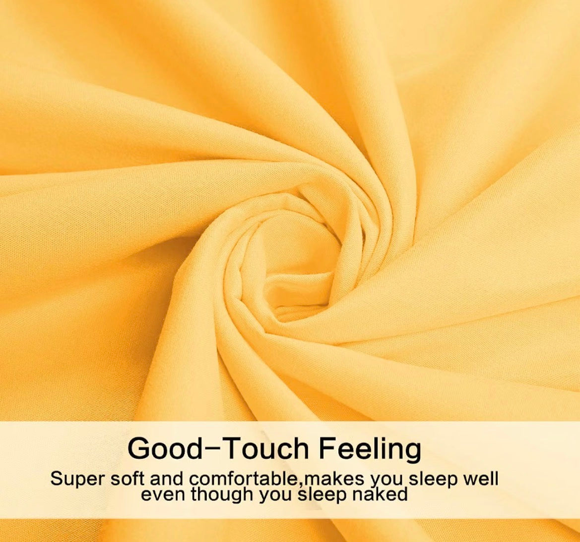 Best Season 1800 Thread Count ,Fade Resistant Bed Sheet Set, 4 Piece, Full, Yellow