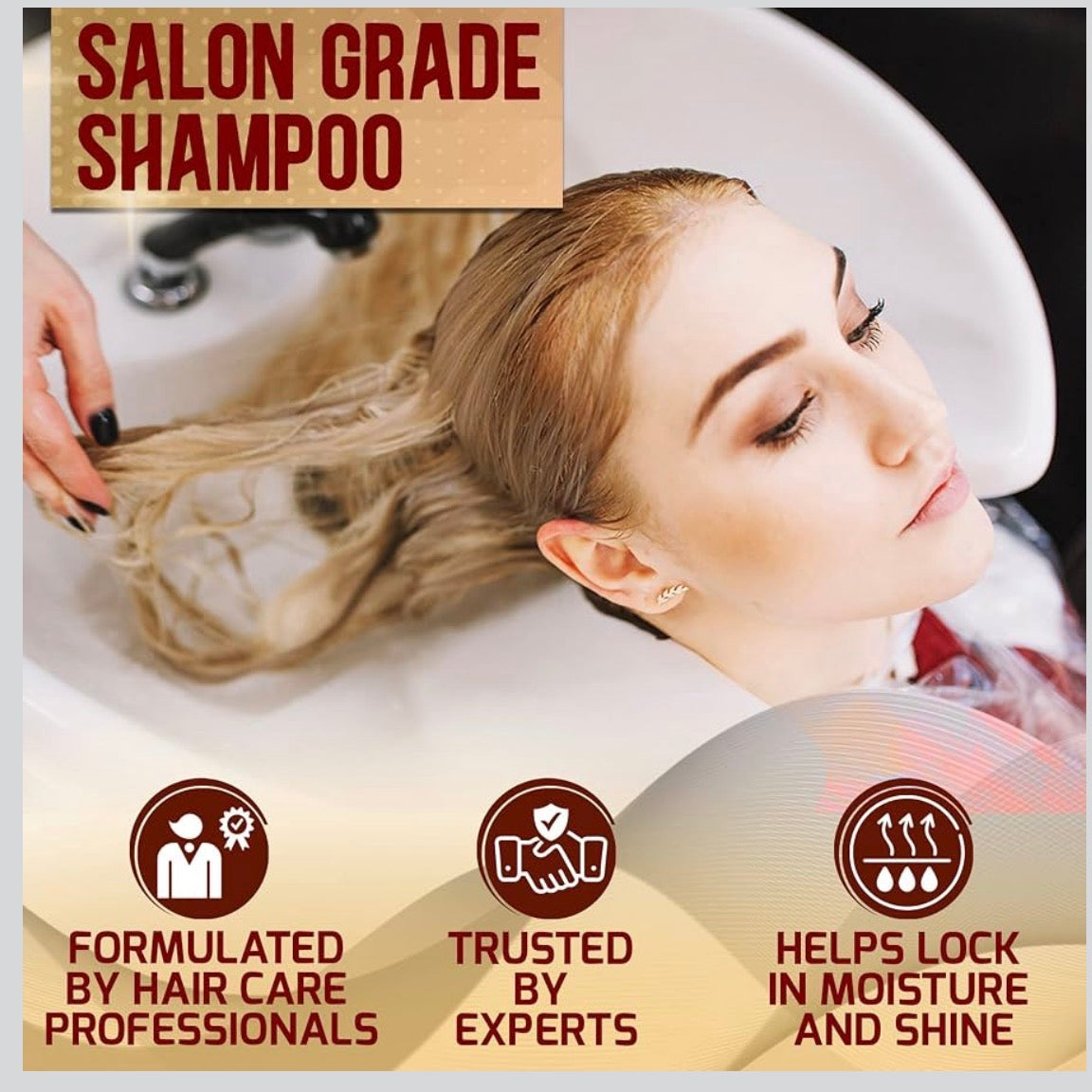 Moroccan Argan Oil Shampoo -16oz, Sulfate SLS Paraben Free Moisturizing Treatment