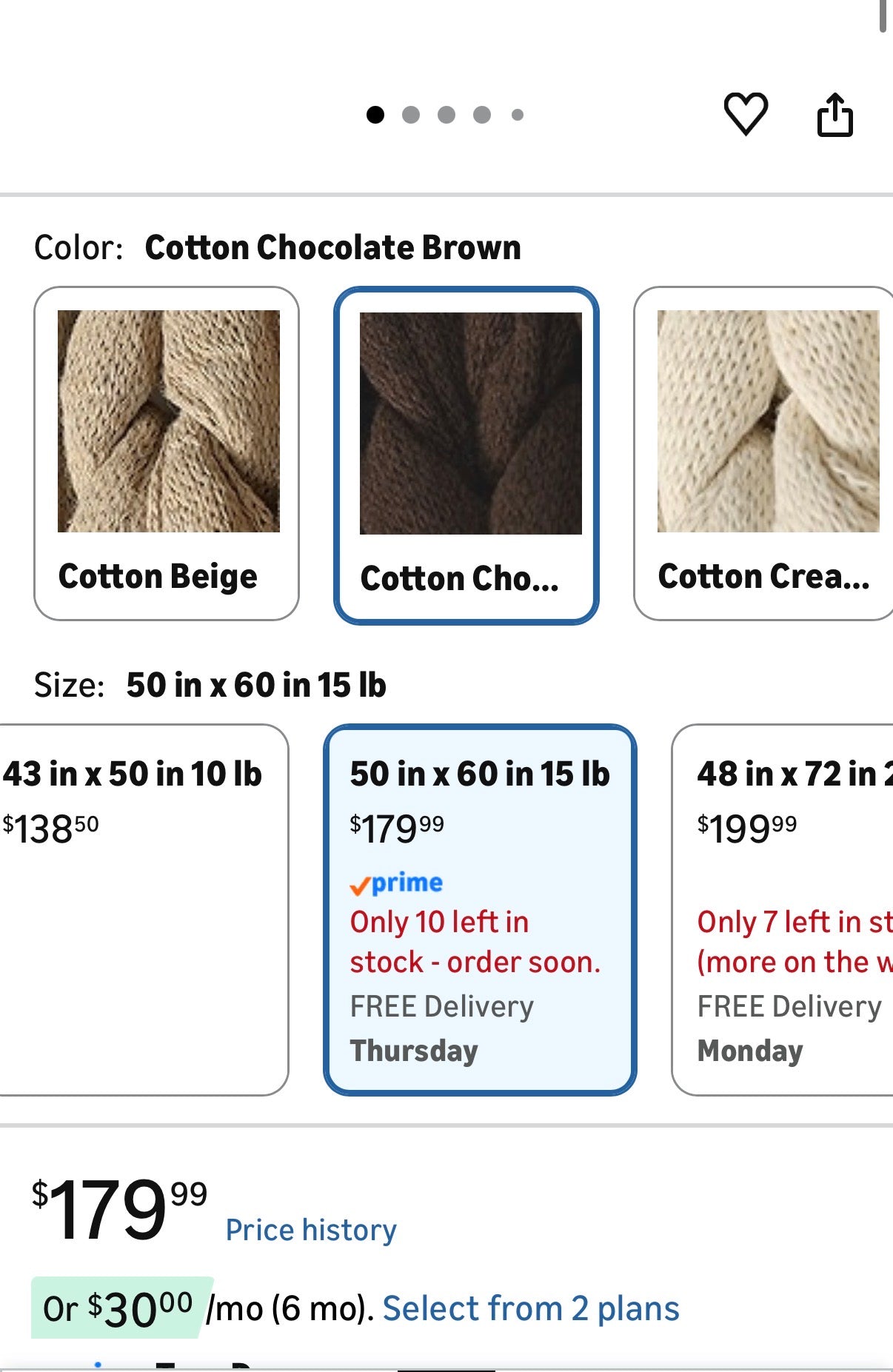 Cotton Weighted Blanket