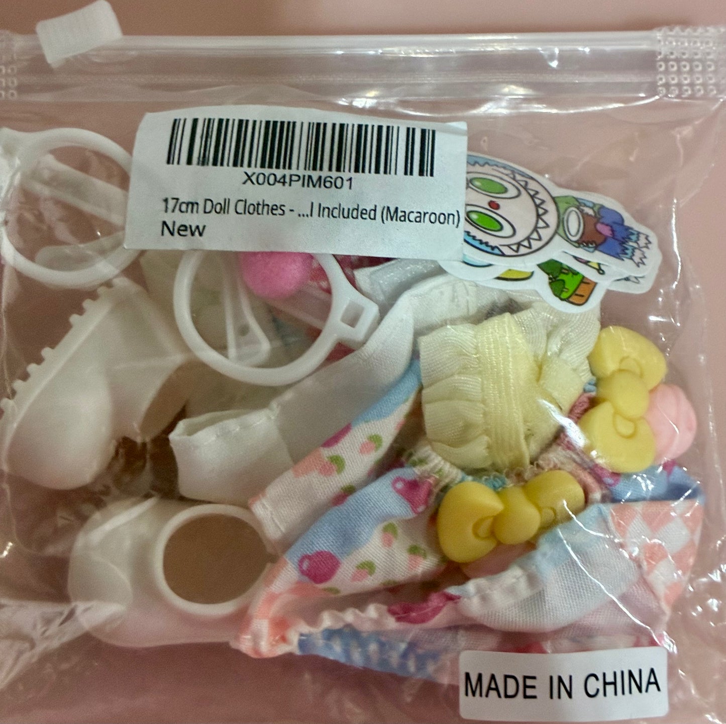 6.7in/17cm Doll Clothes Set(NO Doll), 5 Pcs Outfit Sets
