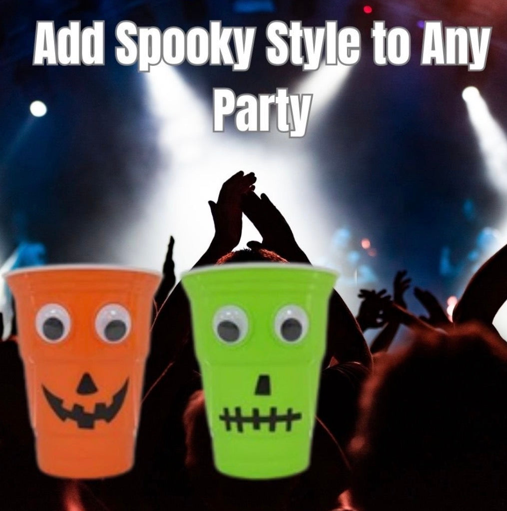 Halloween Party Cups with Googly Eyes, set 2