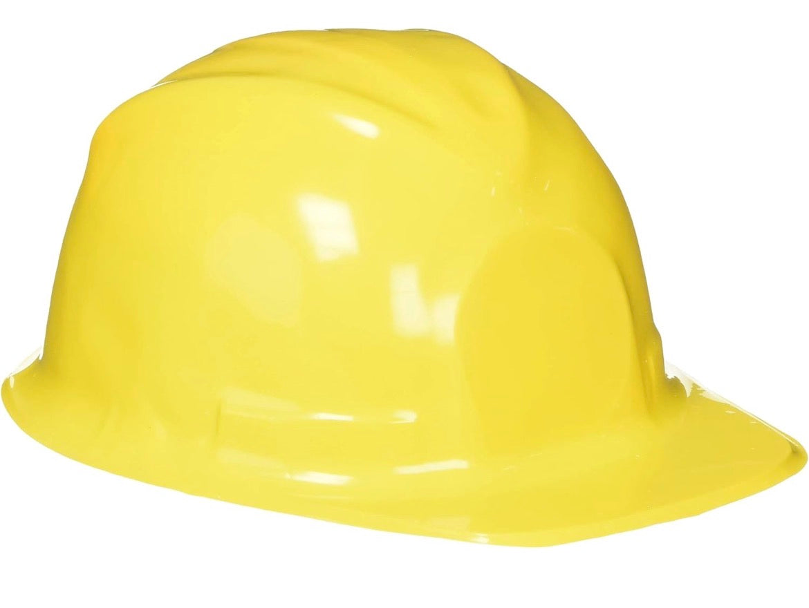 Rhode Island Novelty Child Size Plastic Yellow Construction Hat, 12 Hats