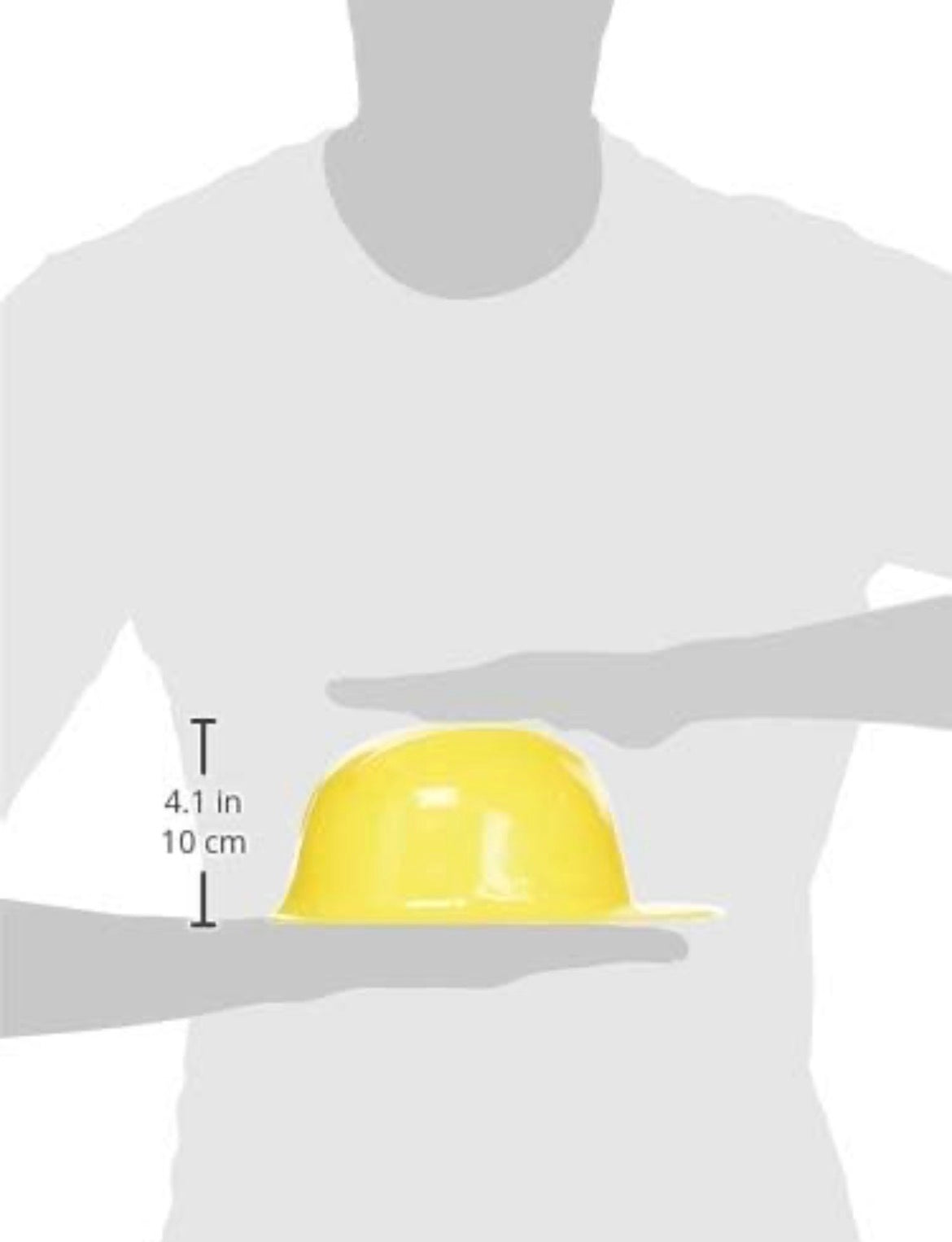 Rhode Island Novelty Child Size Plastic Yellow Construction Hat, 12 Hats