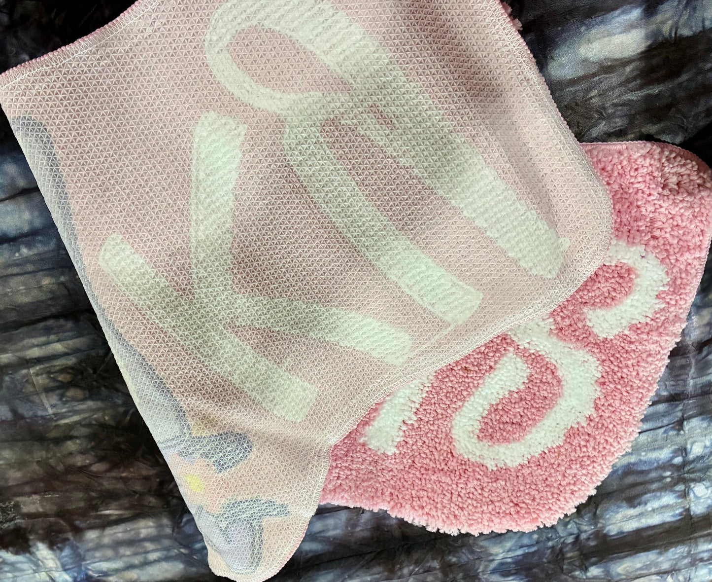 Sweet Pink Witch Ghost Floor Mat, 36 x 16