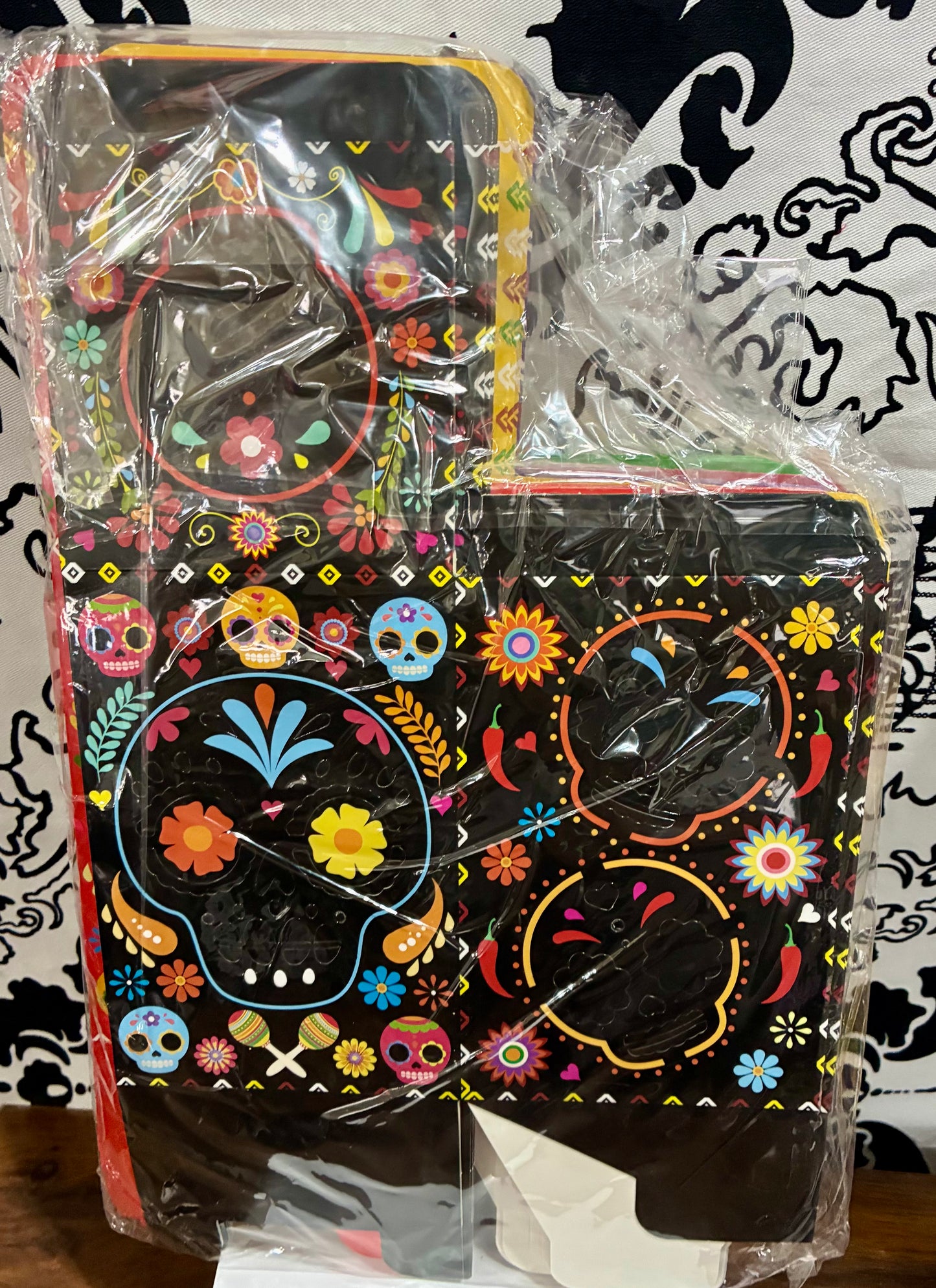 Furbeko Day of the Dead Sugar Skull ,Paper Luminary Candle Holder/ 48 Treat Boxes