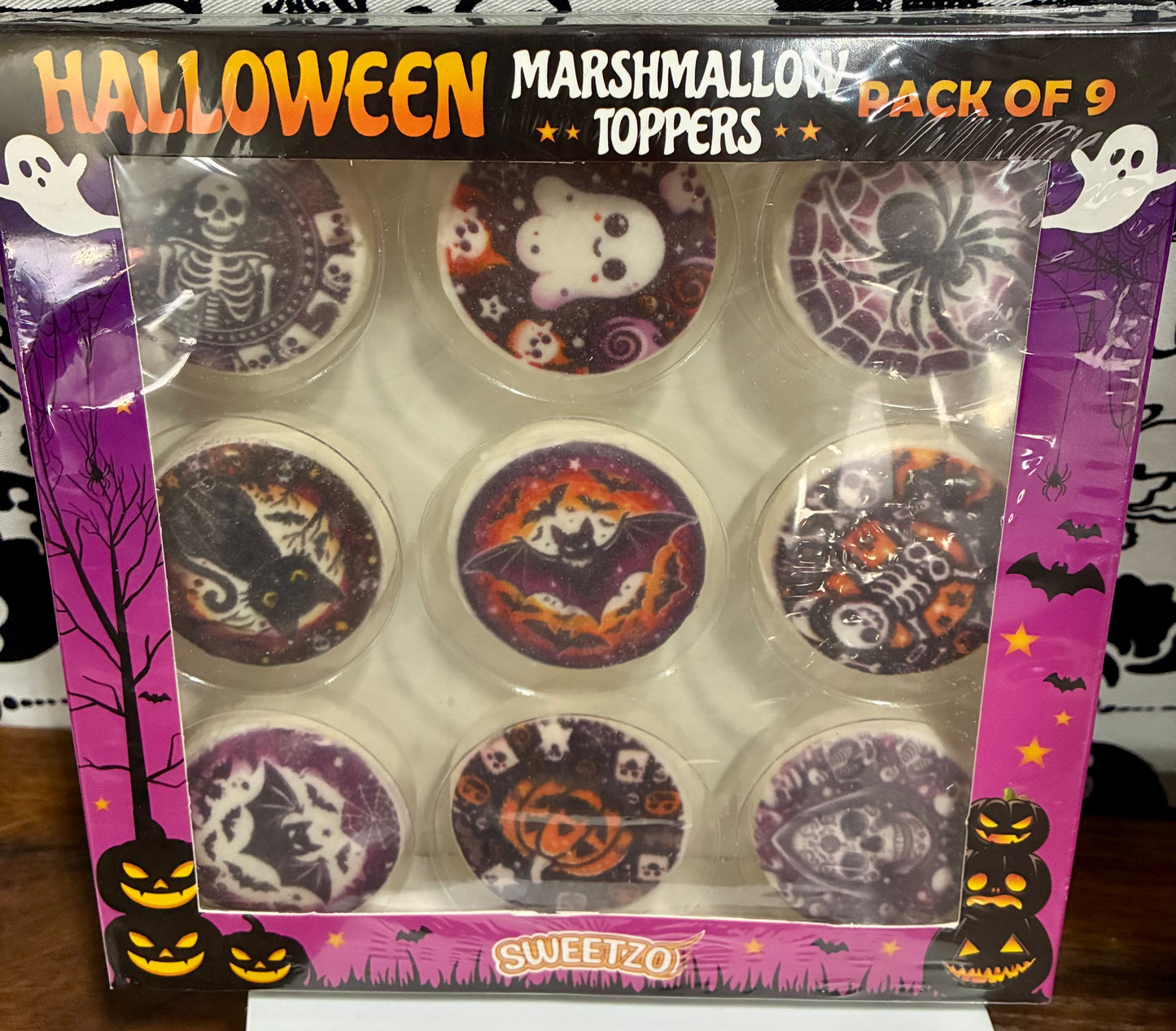 Sweetzo Halloween Marshmallow Toppers,