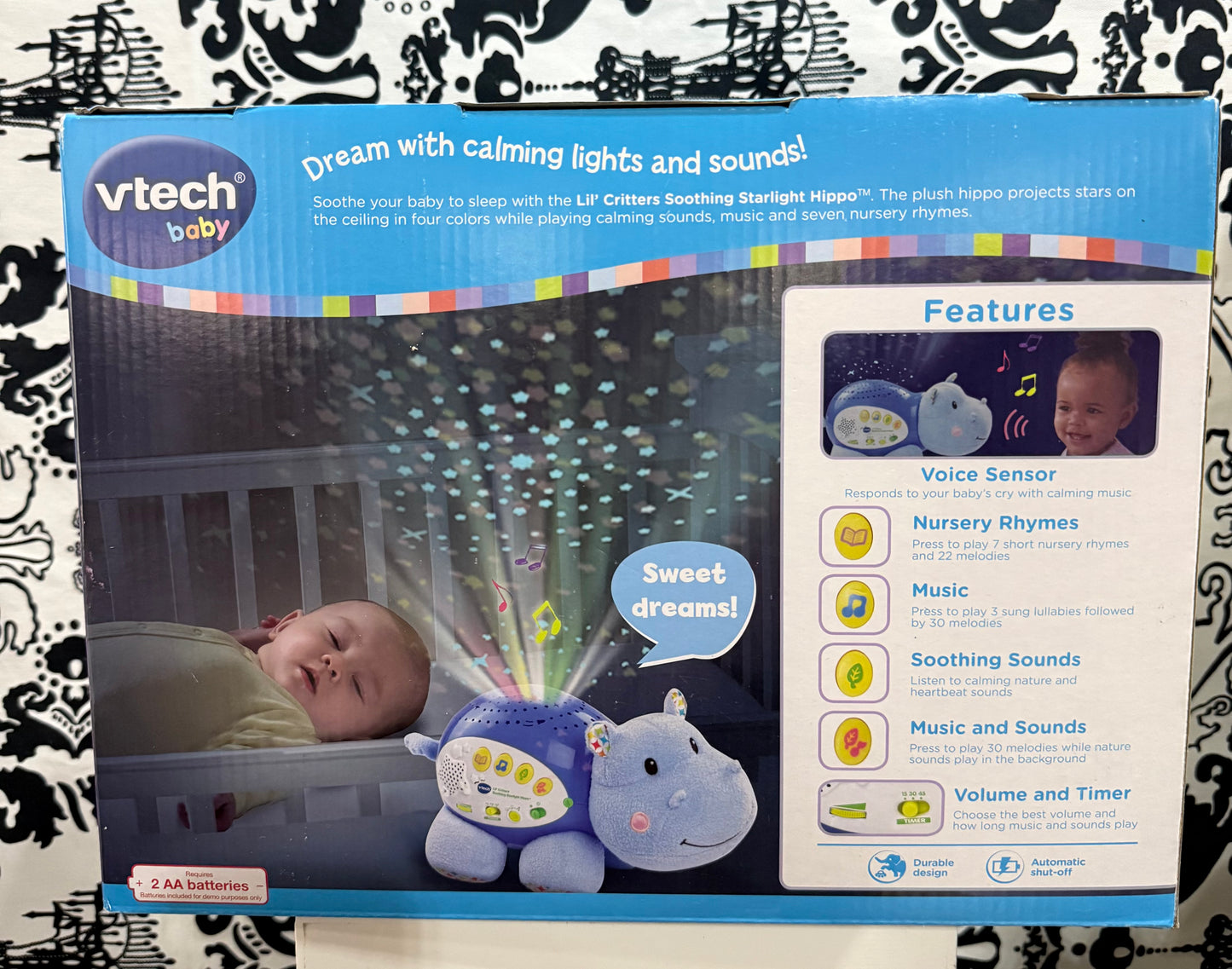 Lil' Critters Soothing Starlight Hippo