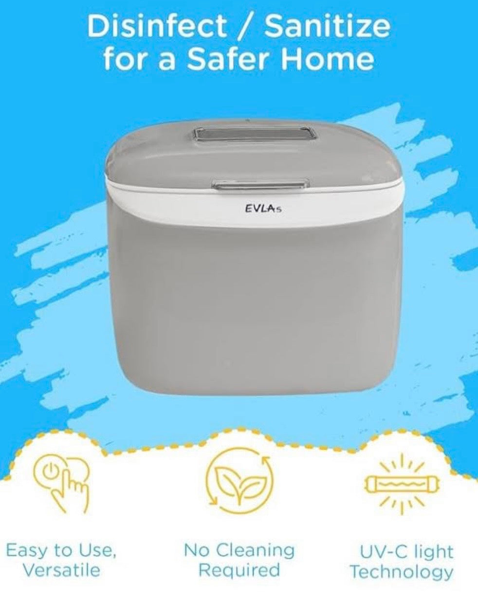 LARGE SIZE BOX UV LIGHT ,EVLA'S SANITIZER/DRYER
