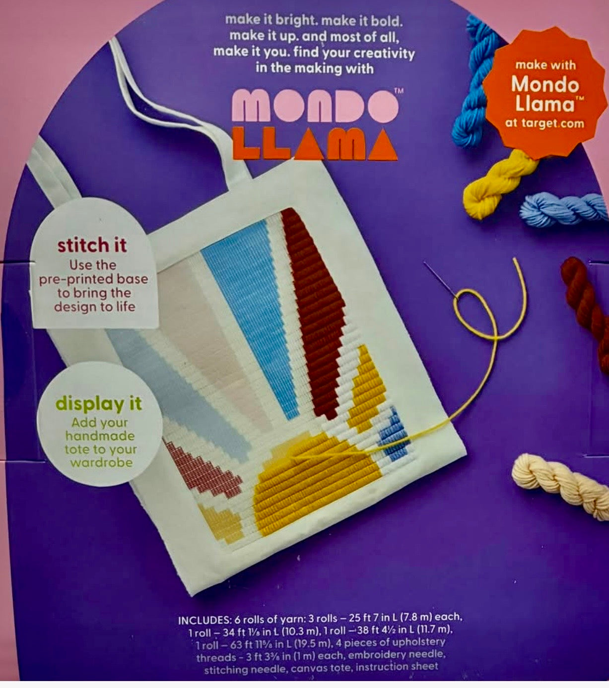 MONDO LLAMA CREATE YOUR OWN TOTE BAG