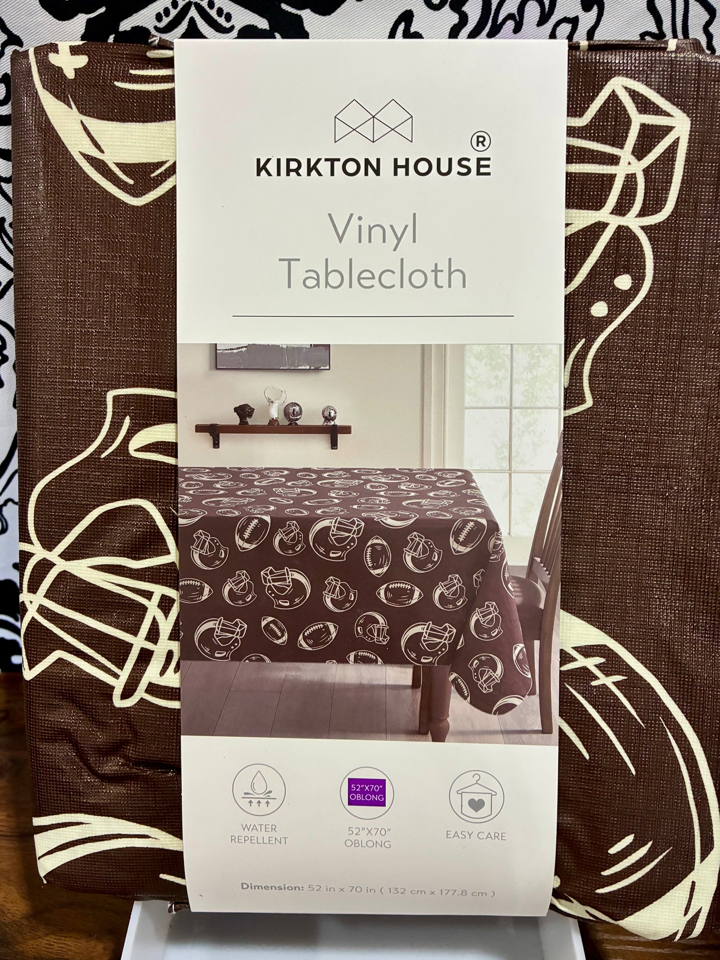 Kirkton House Vinyl Football Themed Tablecloths