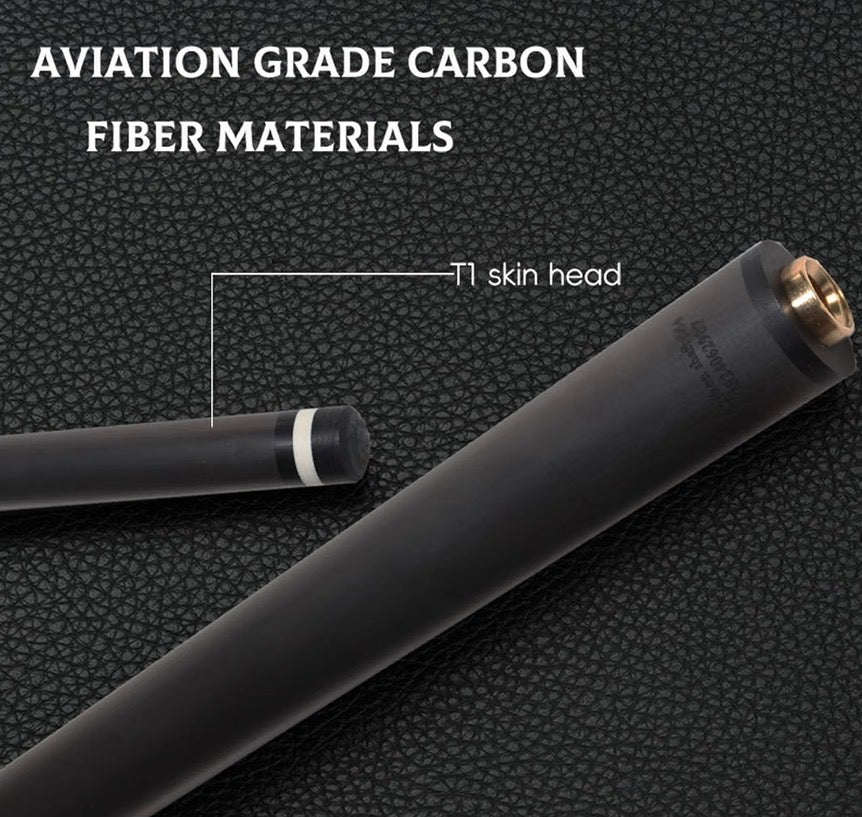 100% Carbon Fiber Shaft, Black Shaft of Pool Cue -Front Part for Billiard Play Cue