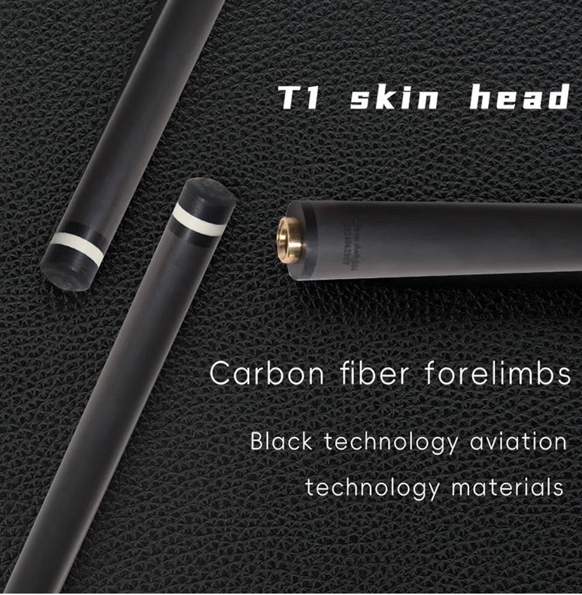 100% Carbon Fiber Shaft, Black Shaft of Pool Cue -Front Part for Billiard Play Cue