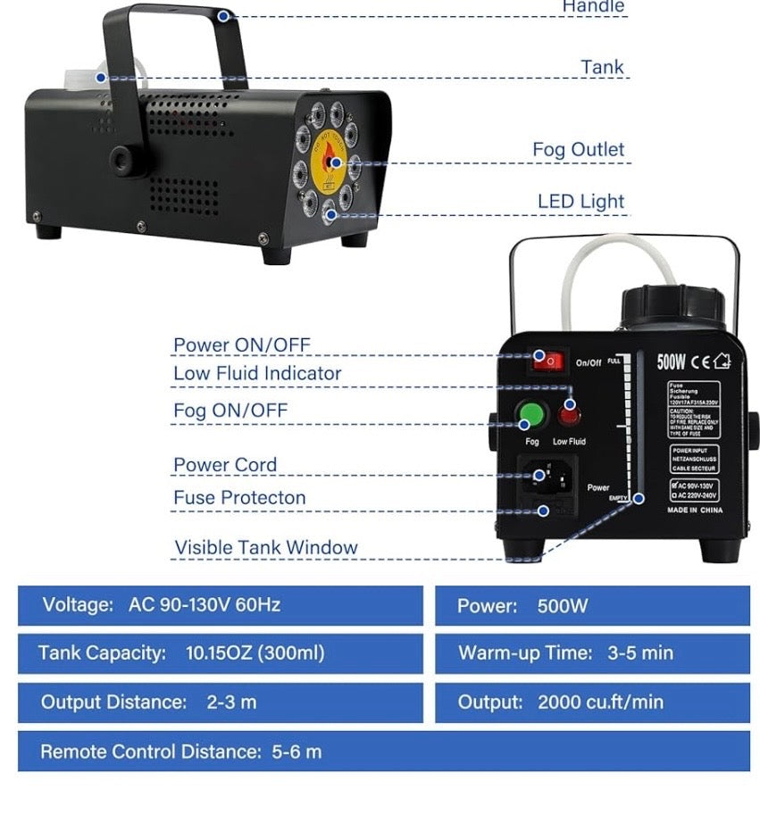 FOG MACHINE 500 watt