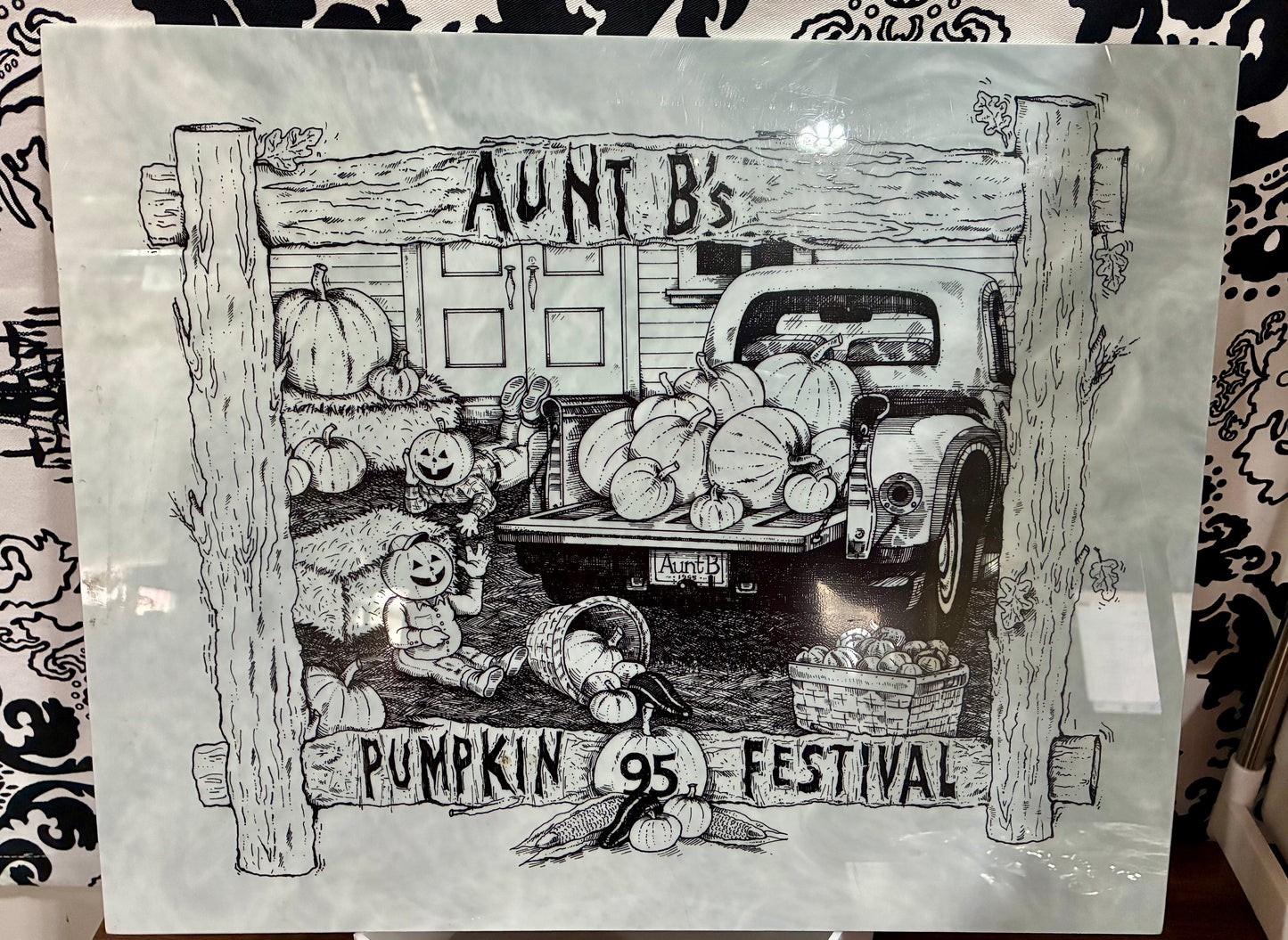 16 x 13 Acrylic Paint Etched Board.
