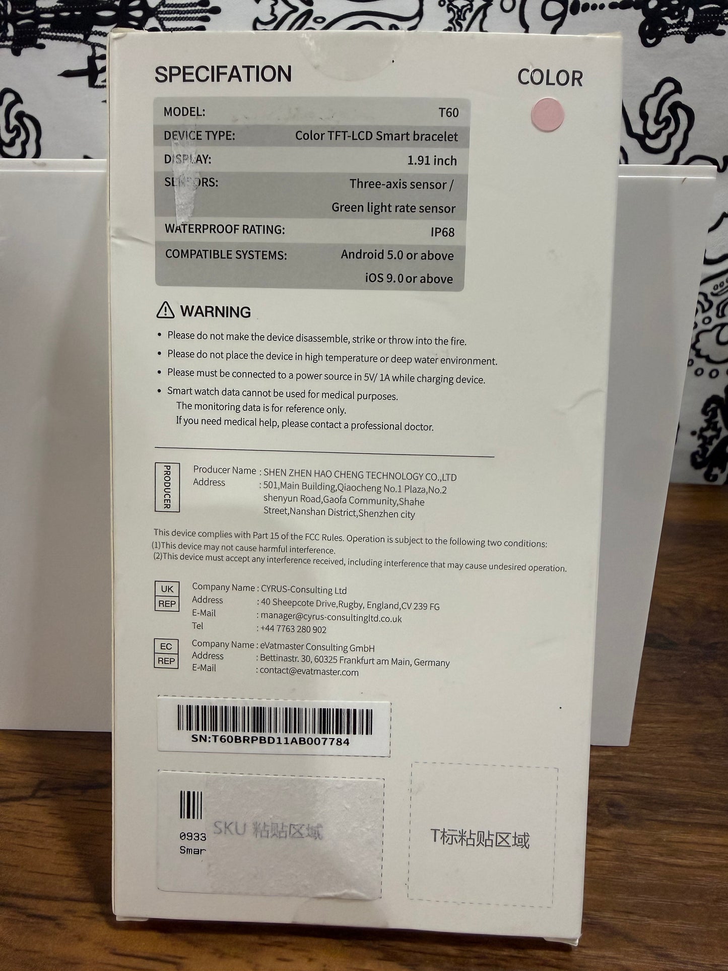 T60 Smart Watch