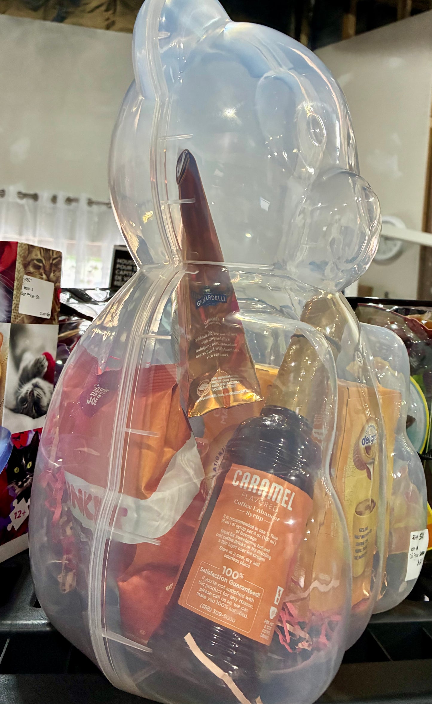 LARGE CLEAR TEDDY BEAR