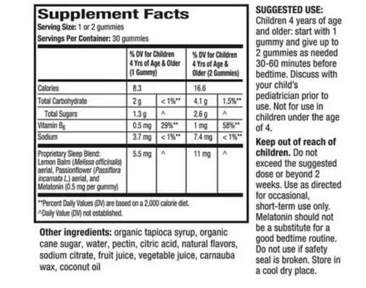 KIDS UNISOM MELATONIN GUMMIES