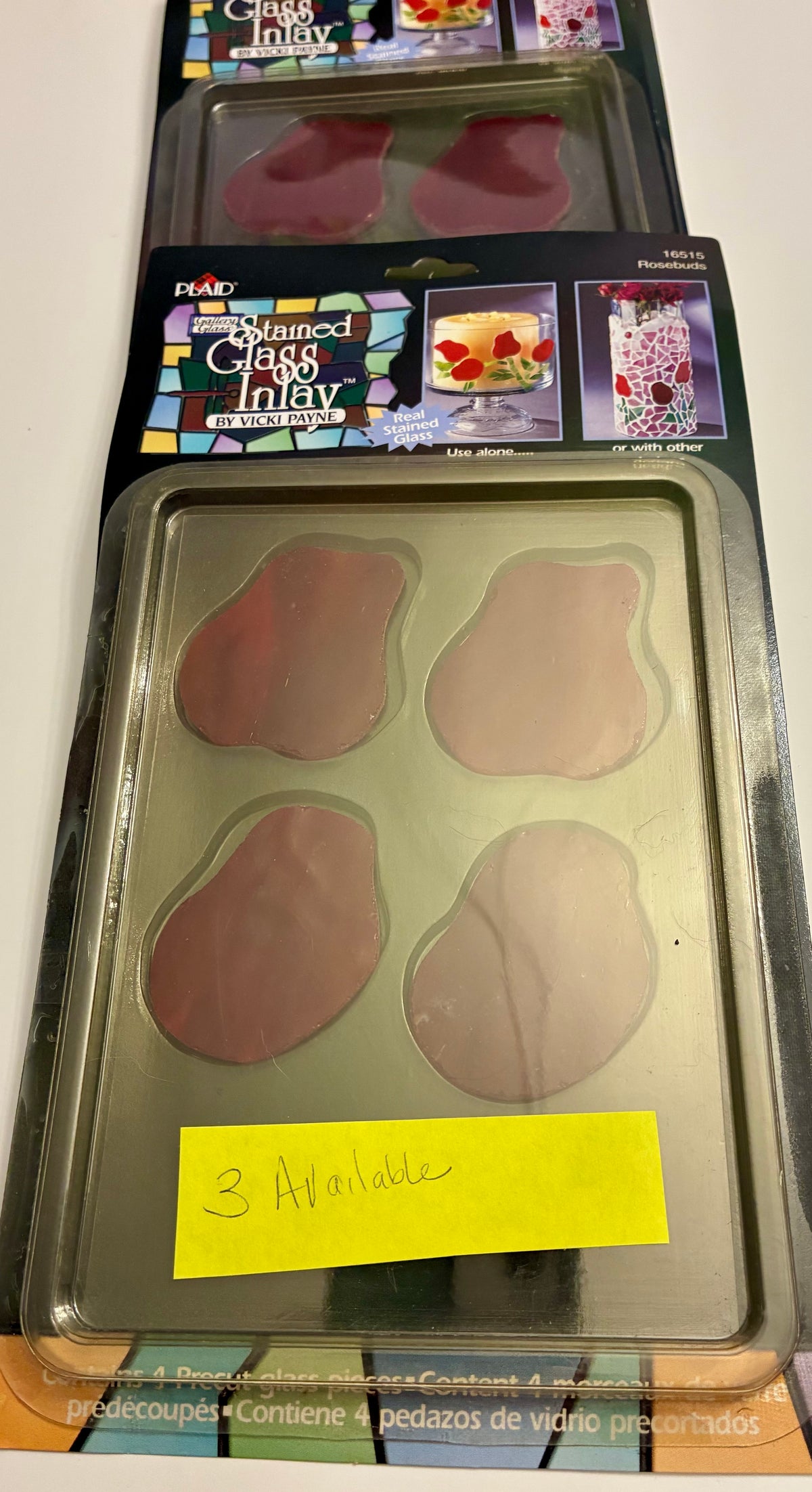 PLAID STAINED GLASS INLAYS by VICKI PAYNE