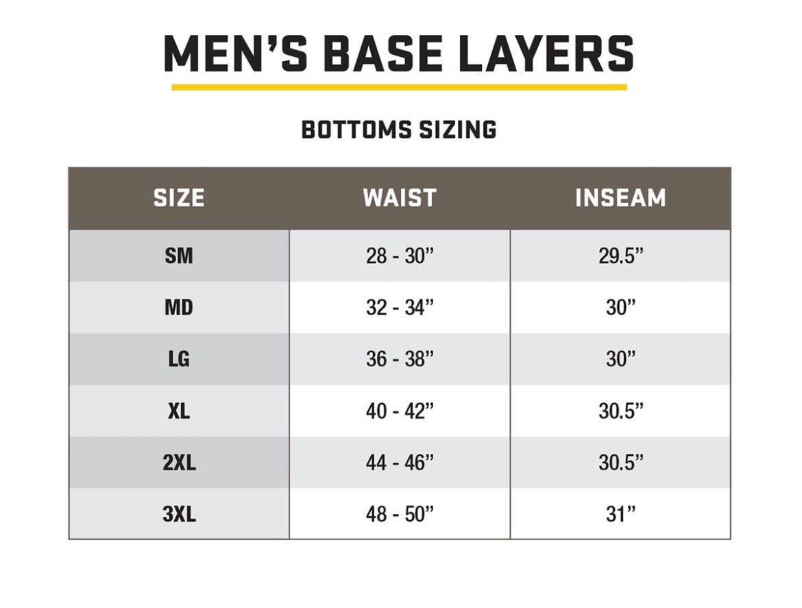 Blocker Outdoors Shield Series Koretec Heavy Weight Bottom, Base Layer Pants