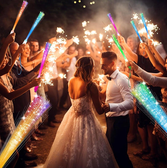 Glow Fiber LED Light stick Wands,